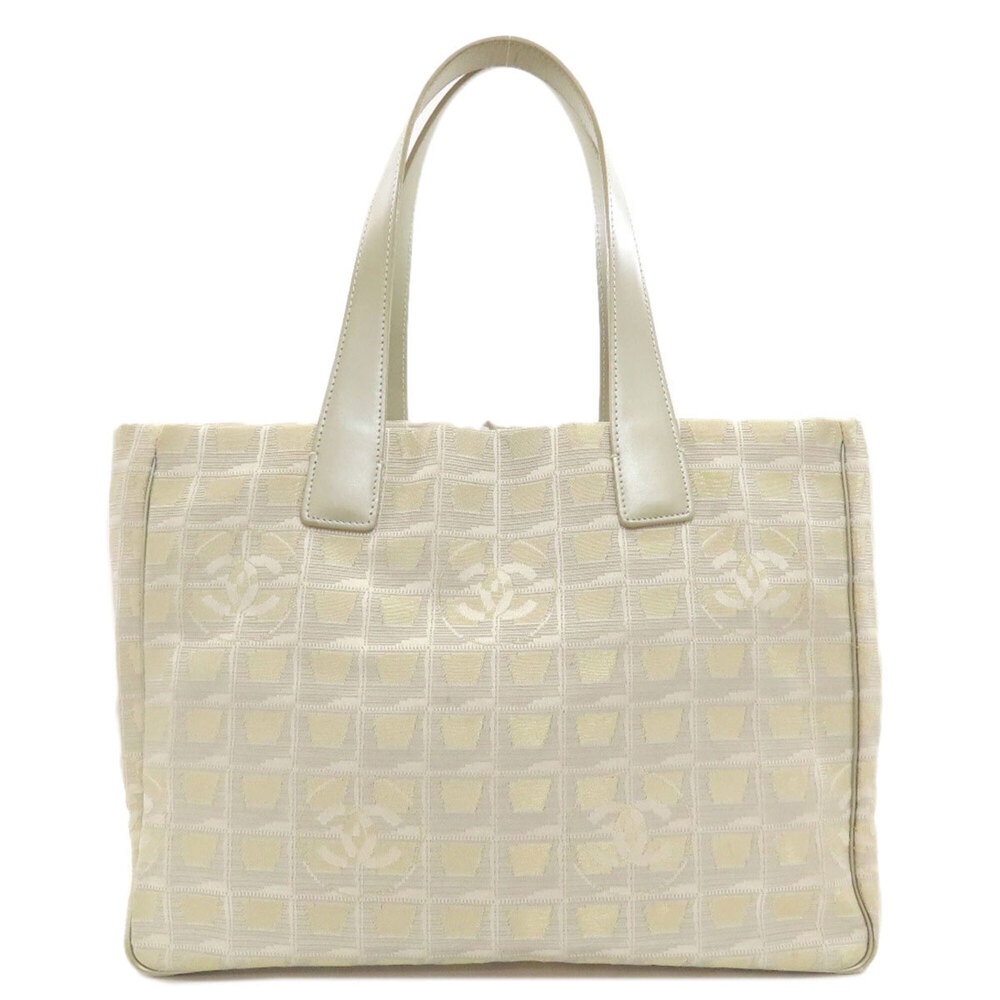 Chanel New Travel Line MM Tote Bag, Nylon Jacquard, Women's CHANEL